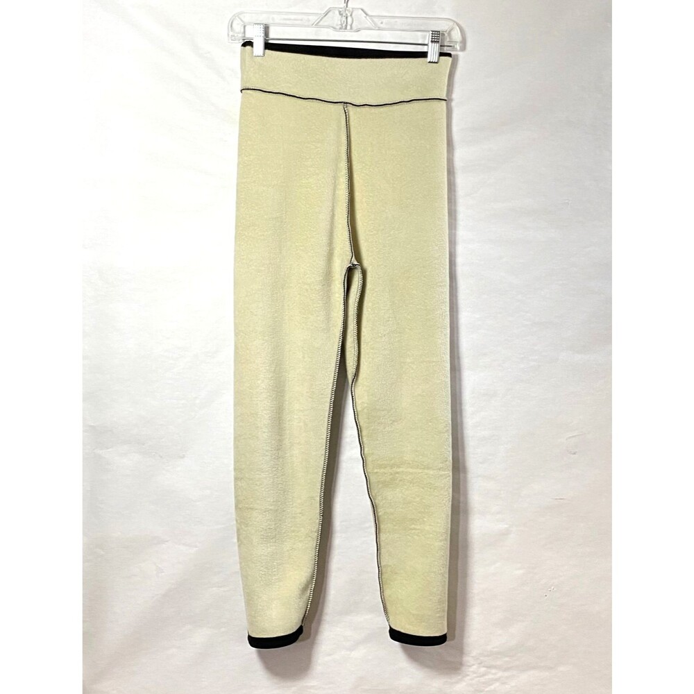 SIAEAMRG Sherpa Fleece Leggings Womens Estimated Size Medium Black Cream Read - Picture 9 of 14